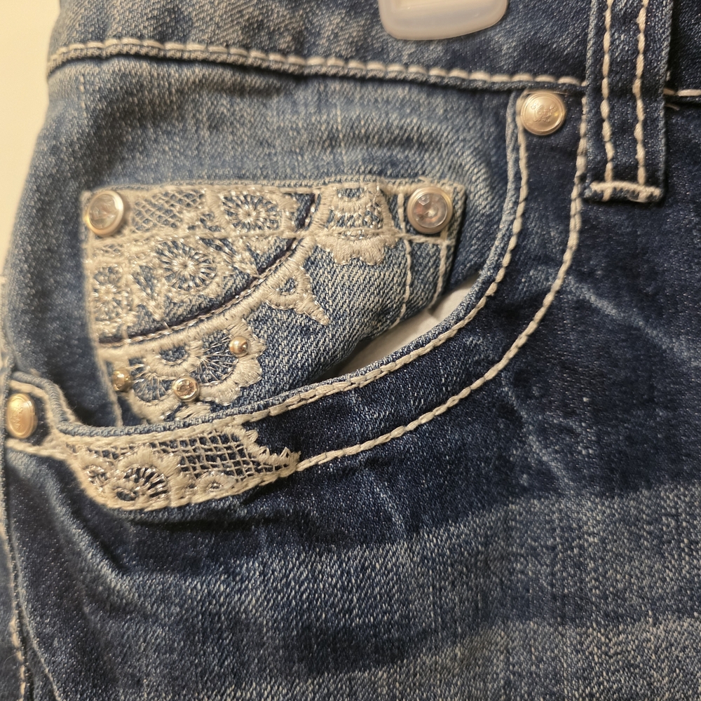 ZCO Denim Jeans with Lace Accents